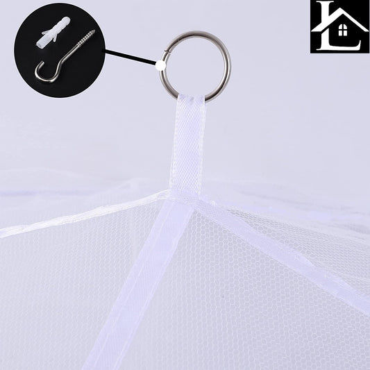 Mosquitera Universal para cama color Blanco,Mosquitera Cama Grande,Dosel para Cama,Cama Portátil Mosquitose,se Puede Utilizar para Decorar la Habitación y Prevenir Insectos 60X250X1000CM