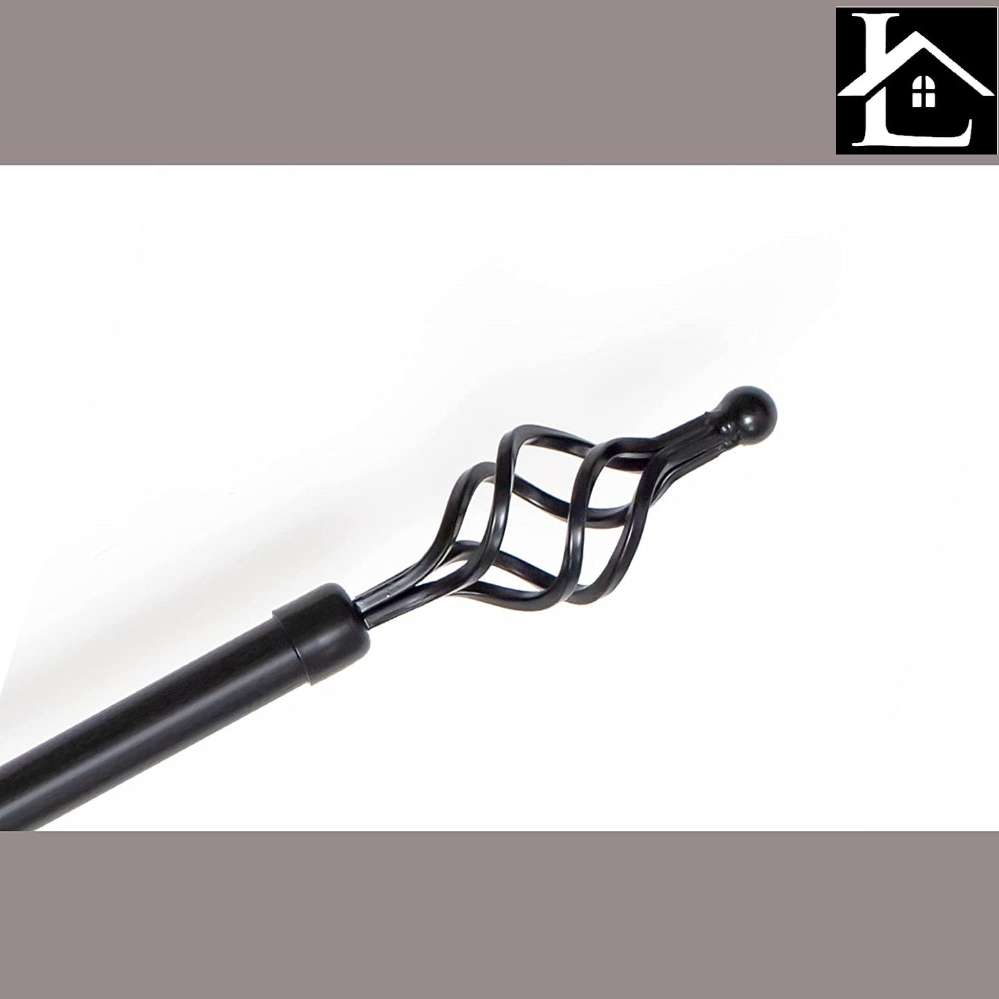 Barra Extensible para Cortina con terminales en forma de Piña