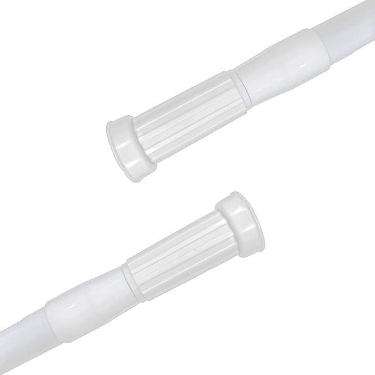 Barra Extensible Ajustable de Aluminio para baño, ropero, Armario y Cocina. Fácil Montaje, sin taladros ni Tornillos. Barra de tensión telescópica