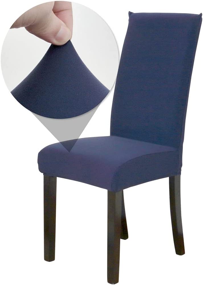 Fundas de Sillas Lisa para Comedor - Funda de Silla Elástica y Ajustable, Desmontables Lavables Cubiertas para Sillas para Comedor Hotel Banquete de Boda Decoración