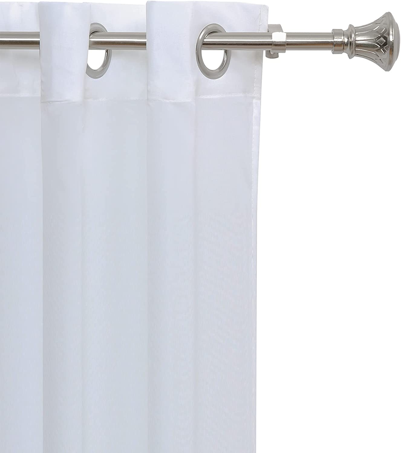 Barra Cortina Extensible Forja Universal - Barra Cortina Decolativa Extensible de Acero incluiye Soportes y Anillos