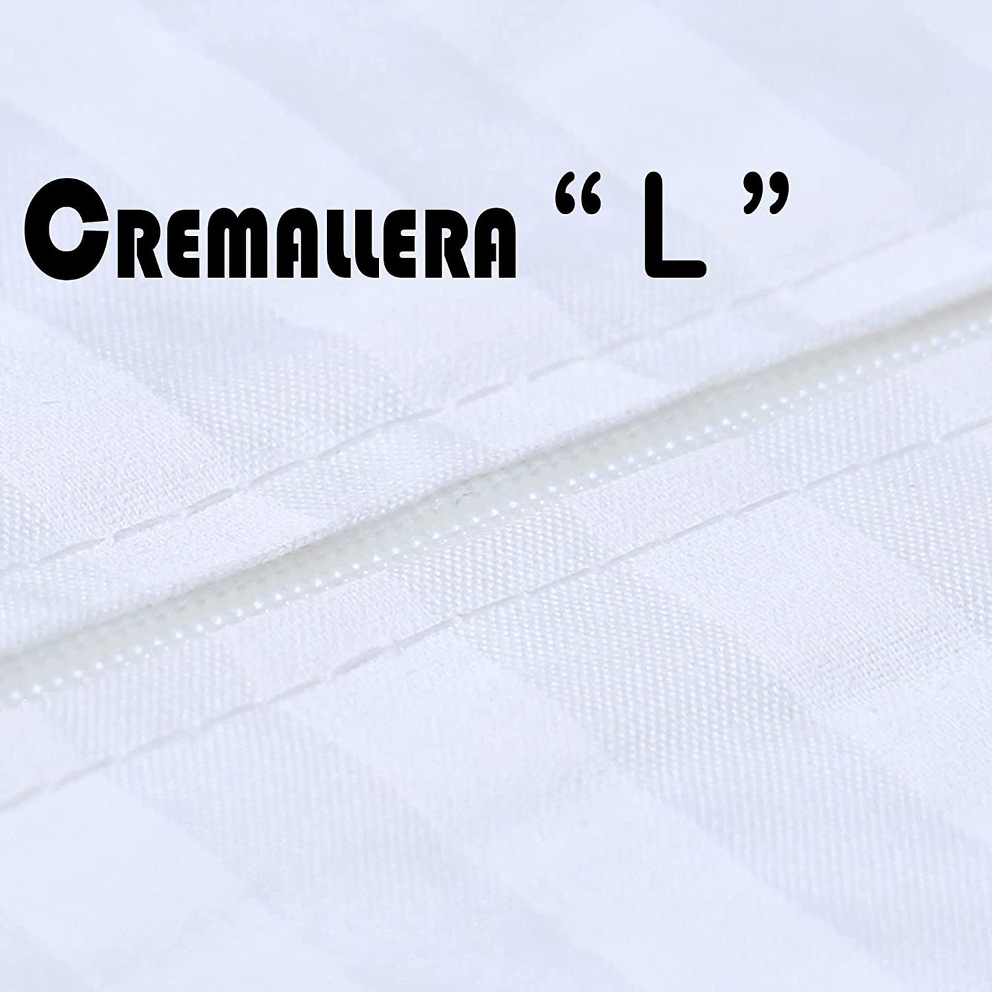 Funda de Colchón con Cremallera,Funda de Colchón con Cremallera Tejido de poliéster sin elástico