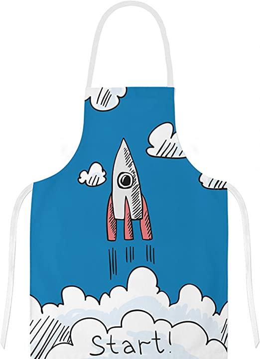 Delantal Niño, Delantal Ajustable para Niñas Niños, Delantales de Cocina para Cocinar Hornear Pintar