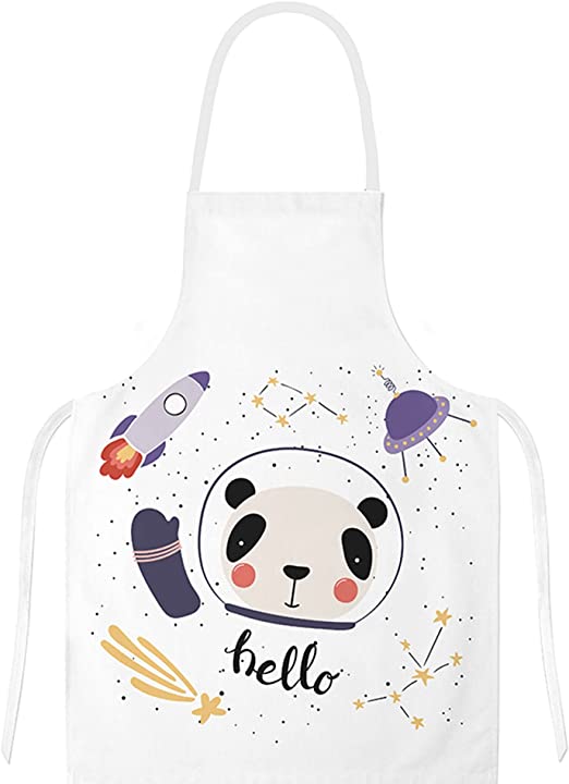 Delantal Niño, Delantal Ajustable para Niñas Niños, Delantales de Cocina para Cocinar Hornear Pintar