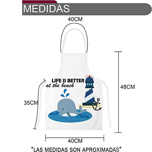 Delantal Niño, Delantal Ajustable para Niñas Niños, Delantales de Cocina para Cocinar Hornear Pintar