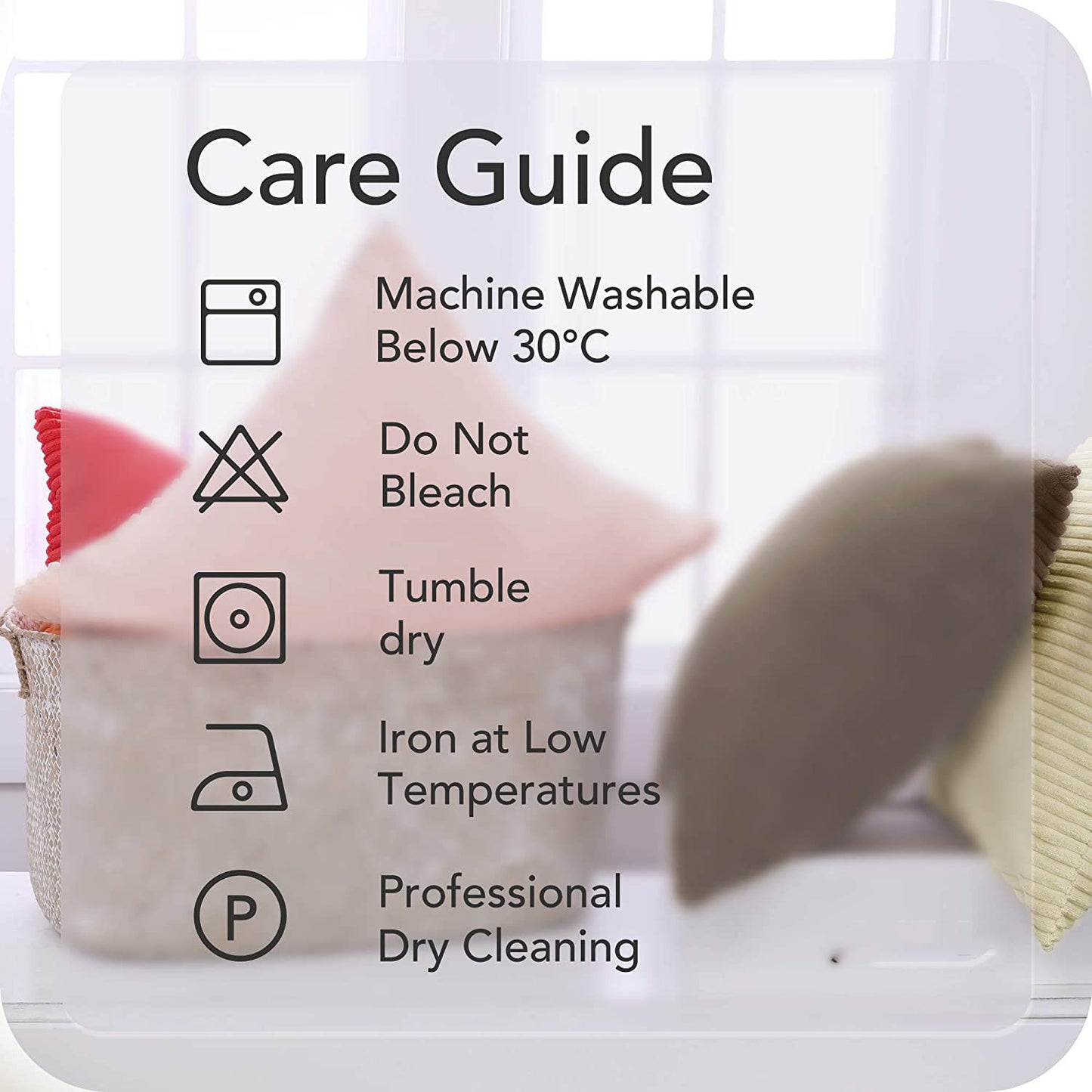 Funda de Cojines de Pana a Rayas Funda de Almohada Cuadrado Suave Decoración Moderna para Sofá Silla Habitación Cama Salón 45x45cm Beige