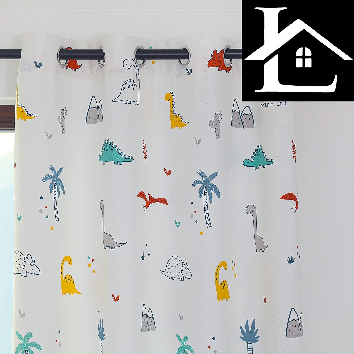 Cortinas Infantiles Niño Semiopaco Dos Paneles de 140x260cm- Cortinas Visillos Juveniles Animales para Habitación Sala de Estar 2 Piezas