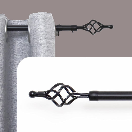 Barra Extensible para Cortina con terminales en forma de Piña