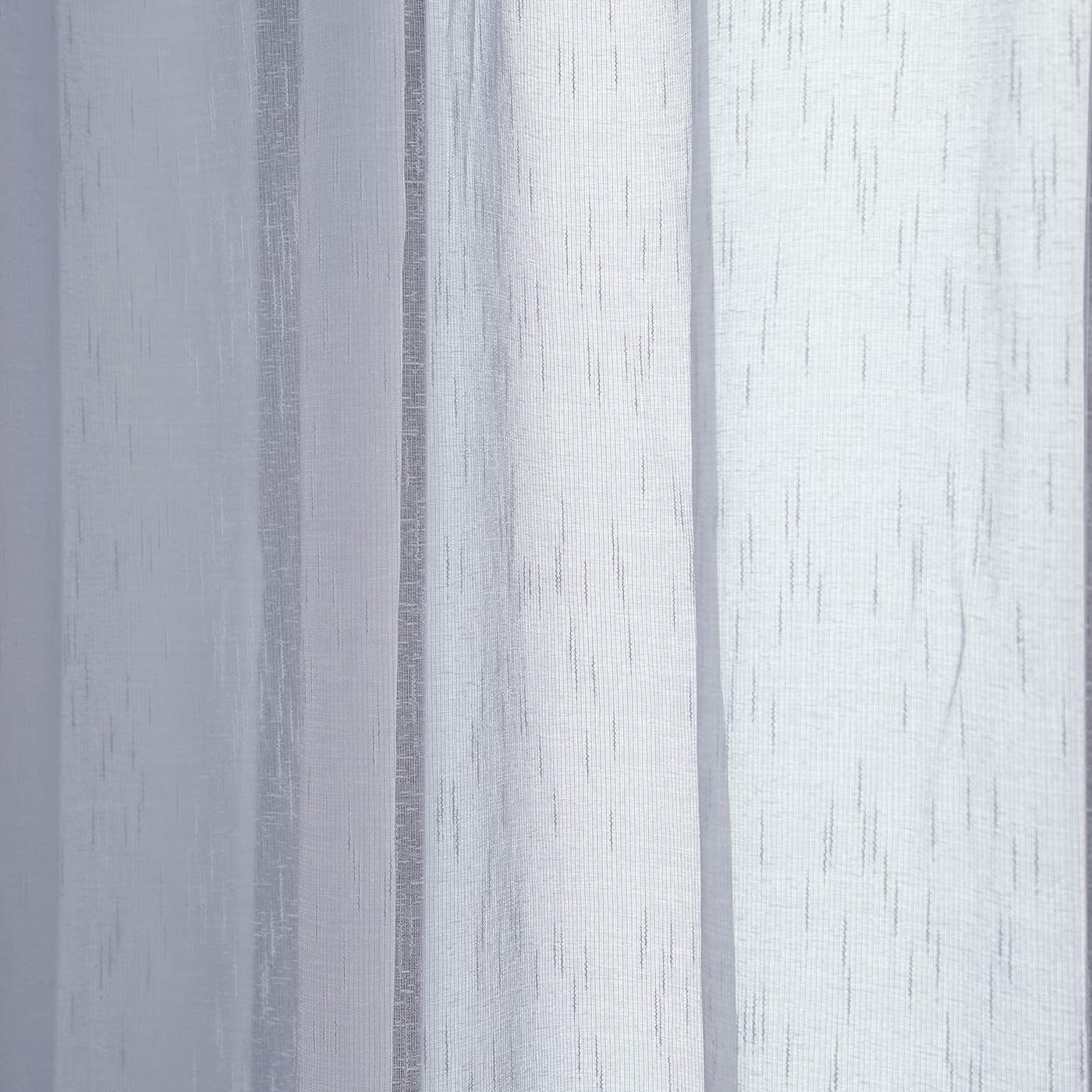 Cortinas Translúcida Fresca Transparente para Sala Cuarto Dormitorio Habitación Comedor Cocina Salón 140x260