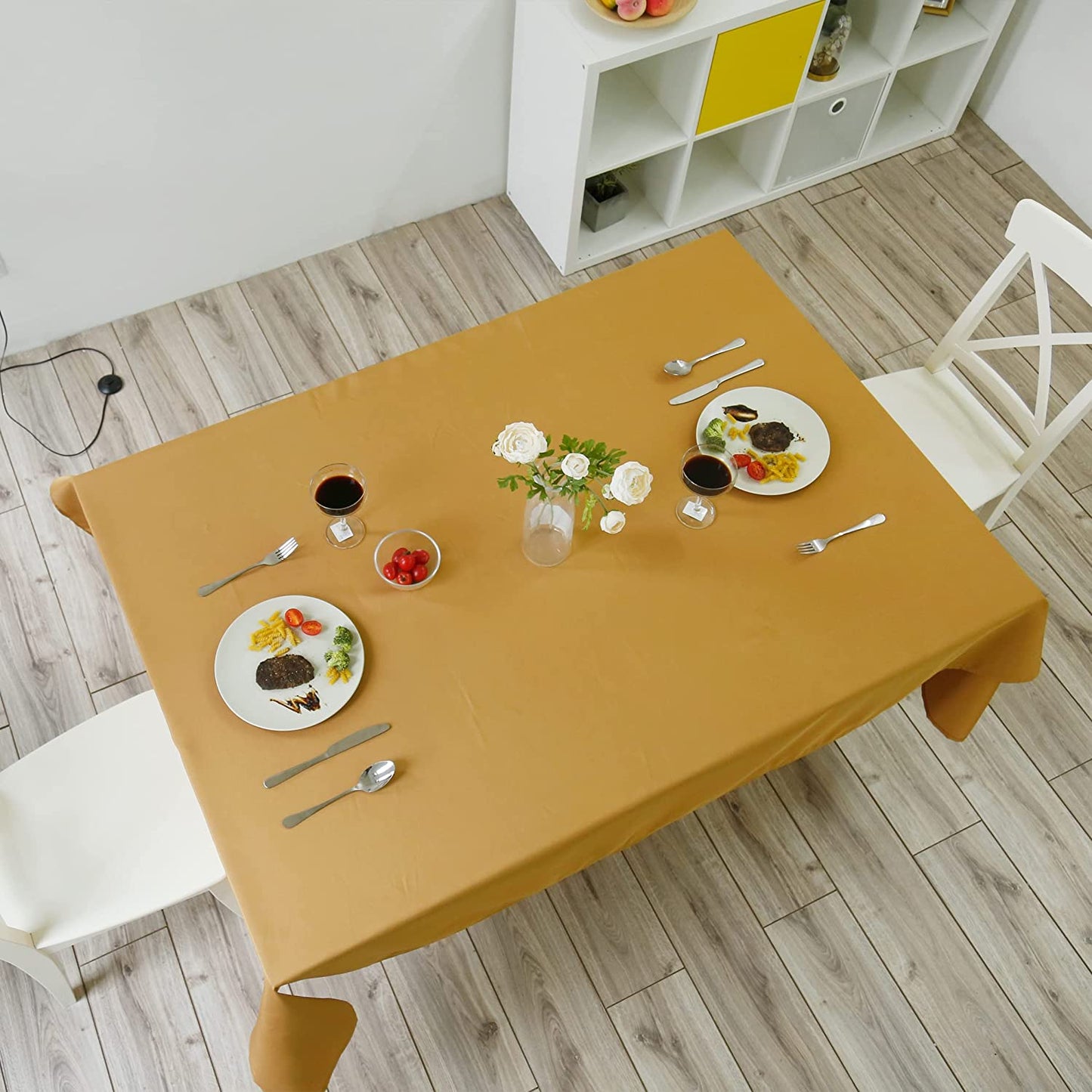 Mantel de Mesa Antimanchas Rectangular de Tejido Impermeable