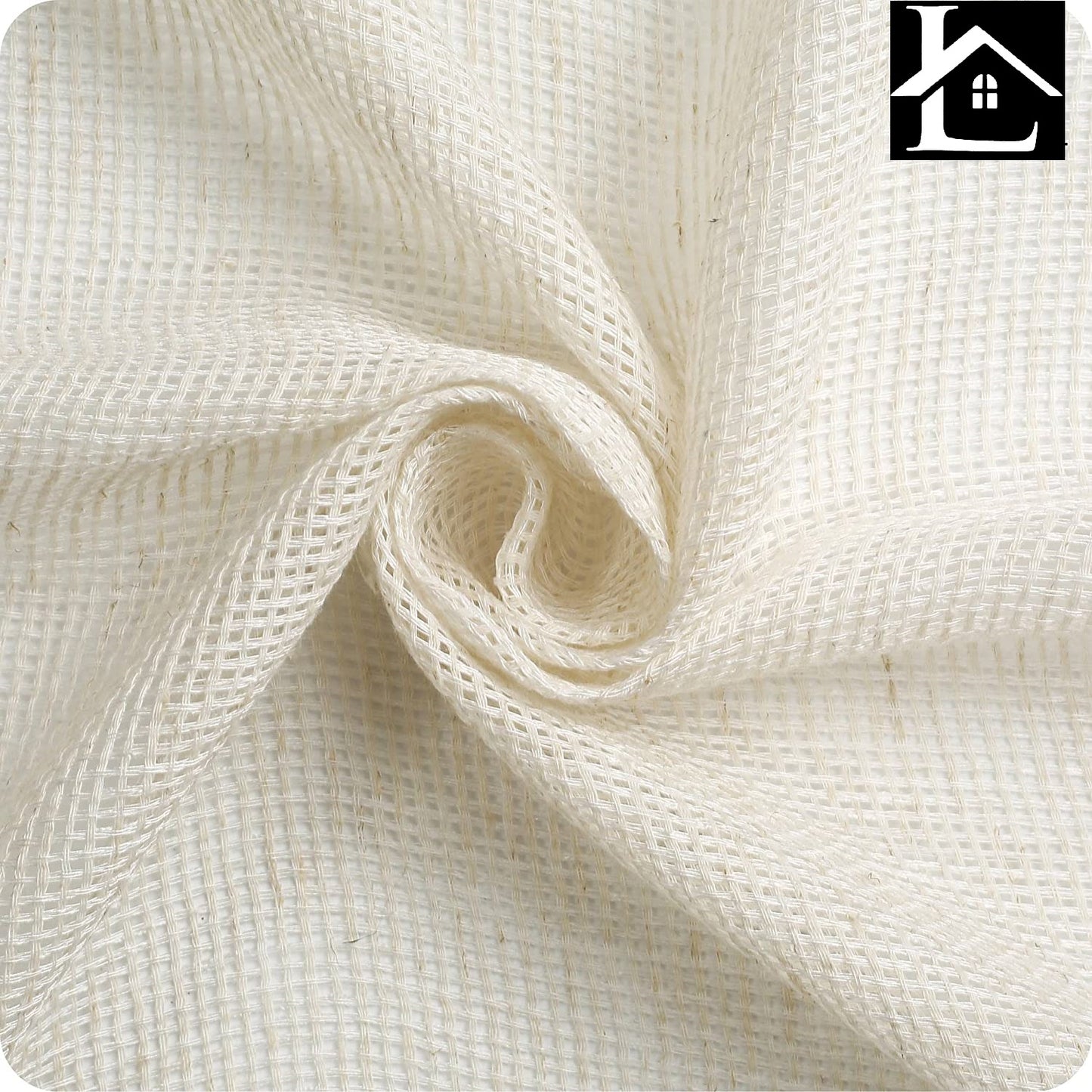 Cortina Salón Dormiorio Translúcido Tejido de Rejilla - Visillo para Ventana Cocina Comedor 140x260cm