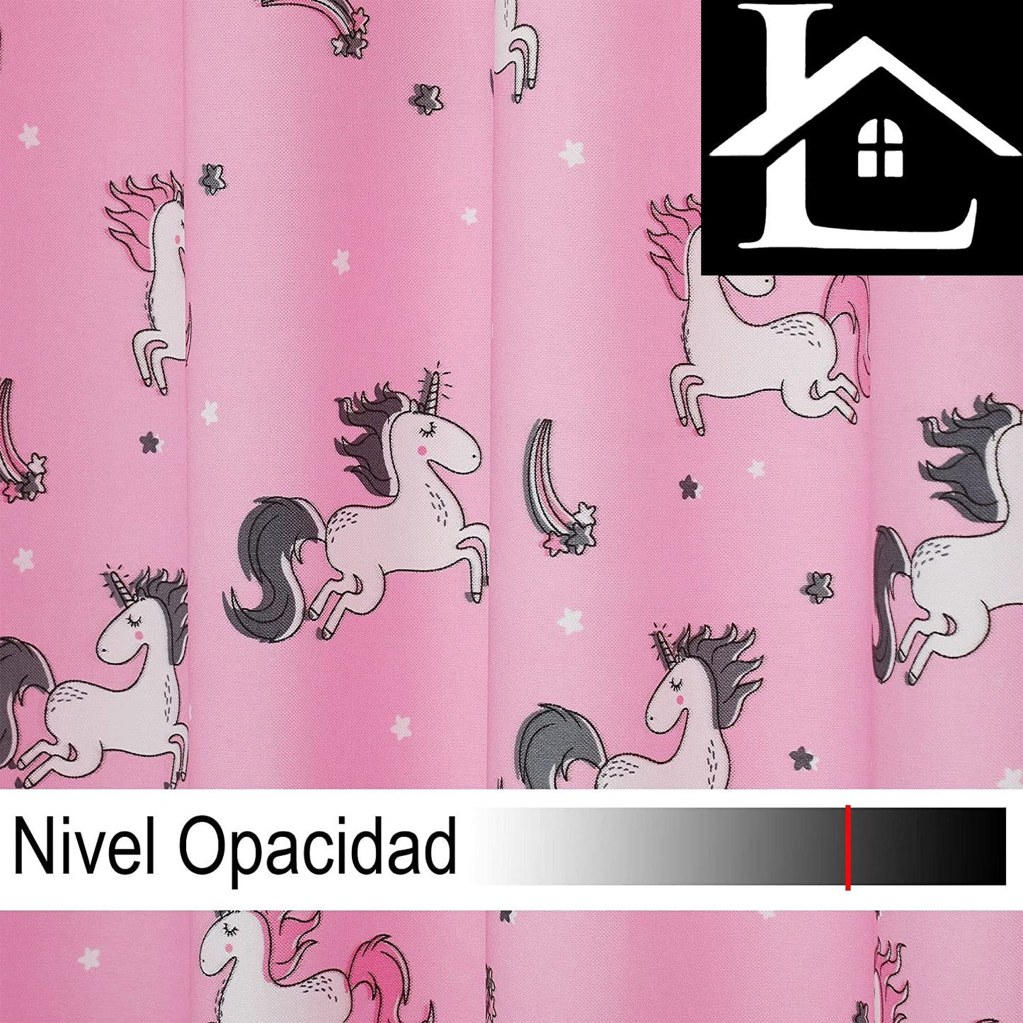 Cortinas Infantiles Niño Semiopaco Dos Paneles de 140x260cm- Cortinas Visillos Juveniles Animales para Habitación Sala de Estar 2 Piezas