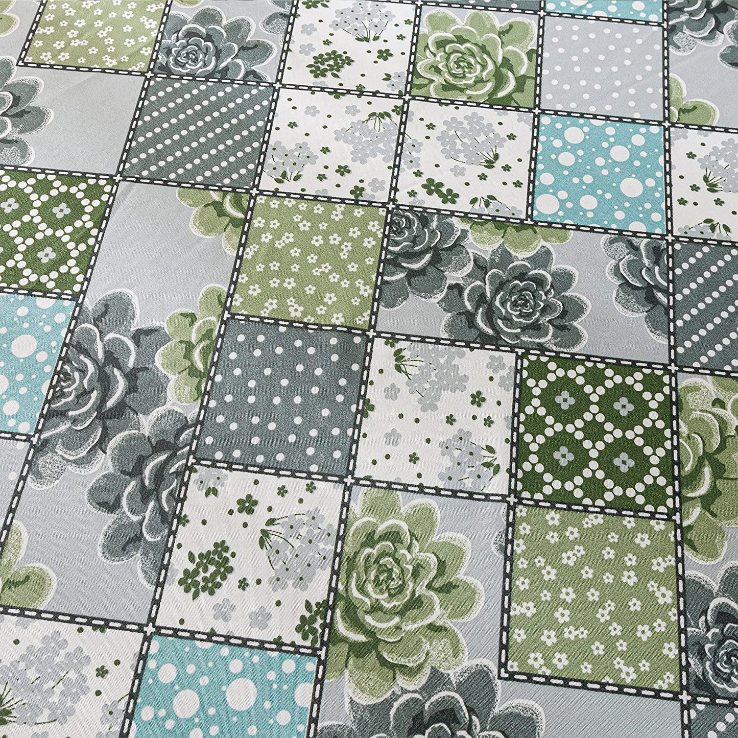 Mantel de Mesa Antimanchas Rectangular de Estampado Vintage Contemporáneo Tejido Impermeable